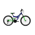 Laste jalgratas Capriolo MTB CTX240 24", sinine/roheline