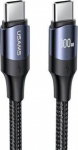 USAMS U71 USB-C kuni USB-C 100W PD 3m, must