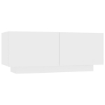 vidaXL telerikapp, valge, 100 x 35 x 40 cm, puitlaastplaat