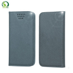 GreenGo Universal 5.5-5.7" LCD (80x160mm max) Smart Magnetic Fix Book Case with Slider Grey