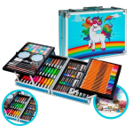 Kunstikomplekt kohvris - 145 elementi, komplekt loovuseks