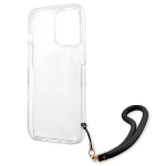 Guessi &uuml;mbris iPhone 13 Pro / 13 6.1 GUHCP13LKCABBK must k&otilde;va&uuml;mbris Camo Strap Collection jaoks
