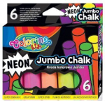 V&auml;rviline kriit JUMBO Colorino Kids, 6 neoonv&auml;rvi