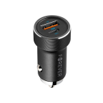 Forever CC-06 PD QC autolaadija 1x USB-C 1x USB 20W must