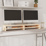 vidaXL monitorialus, 100 x 24 x 13 cm, m&auml;nnipuit