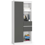 Riiul NORE CLP R15, valge/hall