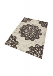 Vaip Hanse Home Gloria Lace Dark Brown Cream, 80x150 cm