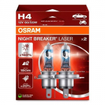 H&otilde;&otilde;glambid H4, 60/55W, 12V, 3900K, NIGHT BREAKER LASER seeria