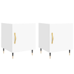 vidaXL &ouml;&ouml;kapid 2 tk, valge, 40 x 40 x 50 cm, tehispuit