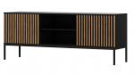 TV-laud Meorati, 150x40x60 cm, pruun/must