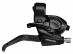 Levier/manette VTT - Shimano - STEF41 - V-Brake - Musta - 2 Sormea