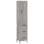 vidaXL k&otilde;rge kapp, hall Sonoma tamm, 34,5x34x180 cm, tehispuit