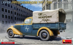 Liimitav mudel MiniArt 38072 Liefer Pritschenwagen Typ 170V with Canvas 1/35