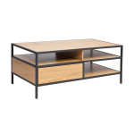 Diivanilaud HEDVIG sahtliga 100x50xH40cm, saar/must