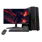 Arvuti Gaming PC Starter 3 Komplekt, AMD Ryzen&trade; 5 3600 4.2 GHz, 500GB SSD, RAM 16 GB, , PSU 500W, Windows 11 24″ FullHD 1920×1080