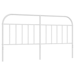 vidaXL metallist voodipeats, valge, 180 cm