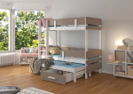 Narivoodi Adrk Furniture Etapo 90x200cm, valge/hall