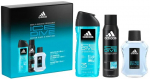 Kinkekomplekt meestele Adidas Ice Dive: tualettvesi EDT meestele, 100 ml + du&scaron;igeel, 250 ml + deodorant, 150 ml