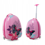 Laste kohver Butterfly, roosa