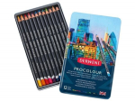 V&auml;rvipliiats Derwent Procolour 12tk metallkarbis