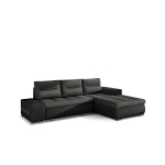 Parempoolne nurgadiivan Eltap Ottavio, hall/must