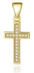 Kullatud h&otilde;bedast ripats Beneto Cross AGH589-GOLD, Color