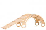 Puidust kiiktool, rocker + slaid Montessori BZ120 120 cm puidust vineer