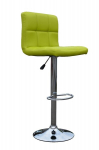 Kappa bar stool, lemon dim: 42X36.5/43X93.5/114CM, chrome base