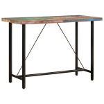vidaXL baarilaud, 150 x 70 x 107 cm, taastatud puit ja raud