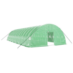 vidaXL kasvuhoone terasraamiga, roheline, 84 m&sup2;, 14x6x2,85 m