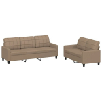 2-osaline diivanikomplekt vidaXL, pruun