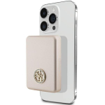Akupank Guess traadita energiapank 5W GUPBM3AL4DMD 3000mAh kuldne MagSafe 4G Strassed Metal Logo