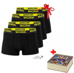 Meeste bokserid "Work", 4 tk, must + Organisaator