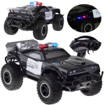 Suur POLICE monster truck juhitav auto koos puldiga, valgustus RC0626
