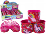 &Uuml;kssarviku ja vikerkaare motiiviga m&auml;nguvedru, roosa, 6 cm (1 tk.) assortii