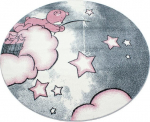 Lastetoa vaip Kids Pink 0580, 120x120 cm