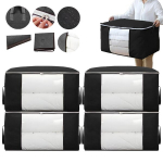 4 tk s&auml;ilituskarpe, riiete organiseerija, 60x40x35 cm LIVMAN