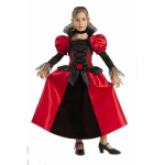 Kost&uuml;&uuml;mi musta ja punase vampiiri krahvinna t&uuml;druk - 7 aastat - Halloween