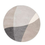 Vaip DIXIE CARVED-1, D90cm, hall/beež