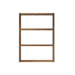 Seina riiul Asir, 43,2x60x9 cm, pruun