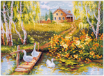 Tikkimiskomplekt Magic Needle "Village Pond" 250-331