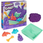 Kinetic Sand plastikust kineetiline liivalinnak lilla liivaga, vormid, &uuml;mbris ja tarvikud