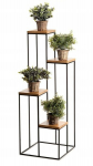 Moodne lillealus, must, 110 cm