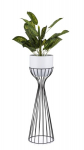 Moodne lillealus Loft, must/valge, 68 cm
