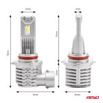 LED esitule pirnid HB4 9006 40W X1 Series MiniAmio 02969