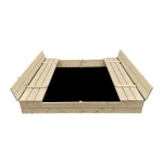 Puidust liivakast Bonus Orbis, 160&times;160 cm