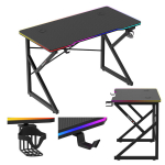 Huzaro Hero 1.7 rgb black m&auml;ngurilaud 120 cm &ndash; LED-valgustusega, Carbon-kate