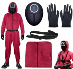 Squid Game Wardeni kost&uuml;&uuml;m