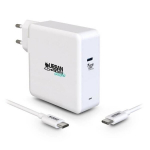S&uuml;learvuti laadija PC Urban Factory CHARGEUR 100 W USB-C GAN ECO - FRIENDLY laadija ja toitekaabel