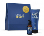 Habemehoolduskomplekt Steve's No Bull***t Bearded Routine Box meestele: habemekasvu kiirendav geel, 30 ml + puhastav n&auml;ogeel, 100 ml